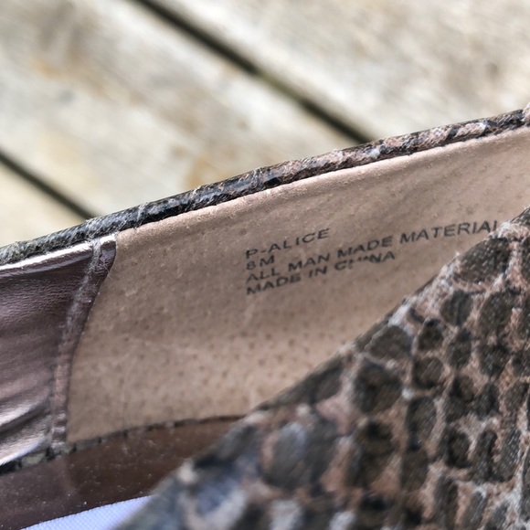 NWOT Steve Madden P-Alice Faux Snakeskin open Toe - Picture 3 of 8